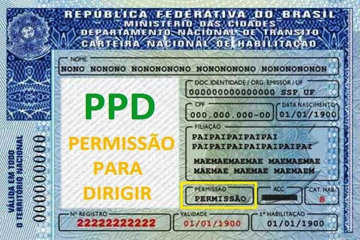 1ª CNH (Permissão Para Dirigir)