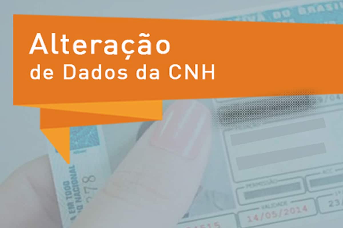 alteração de dados da cnh