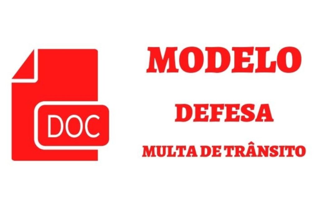 Modelo de defesa de multa de trânsito