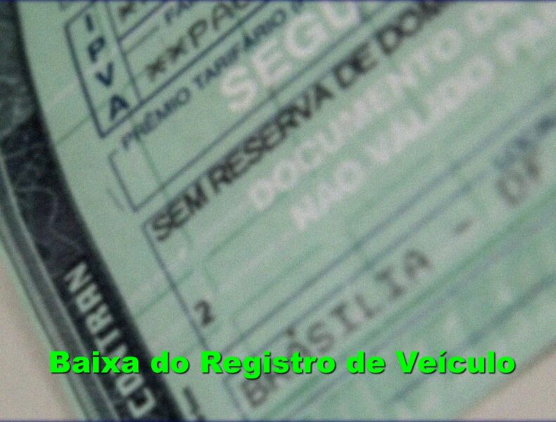 baixa do registro de veículo detran al