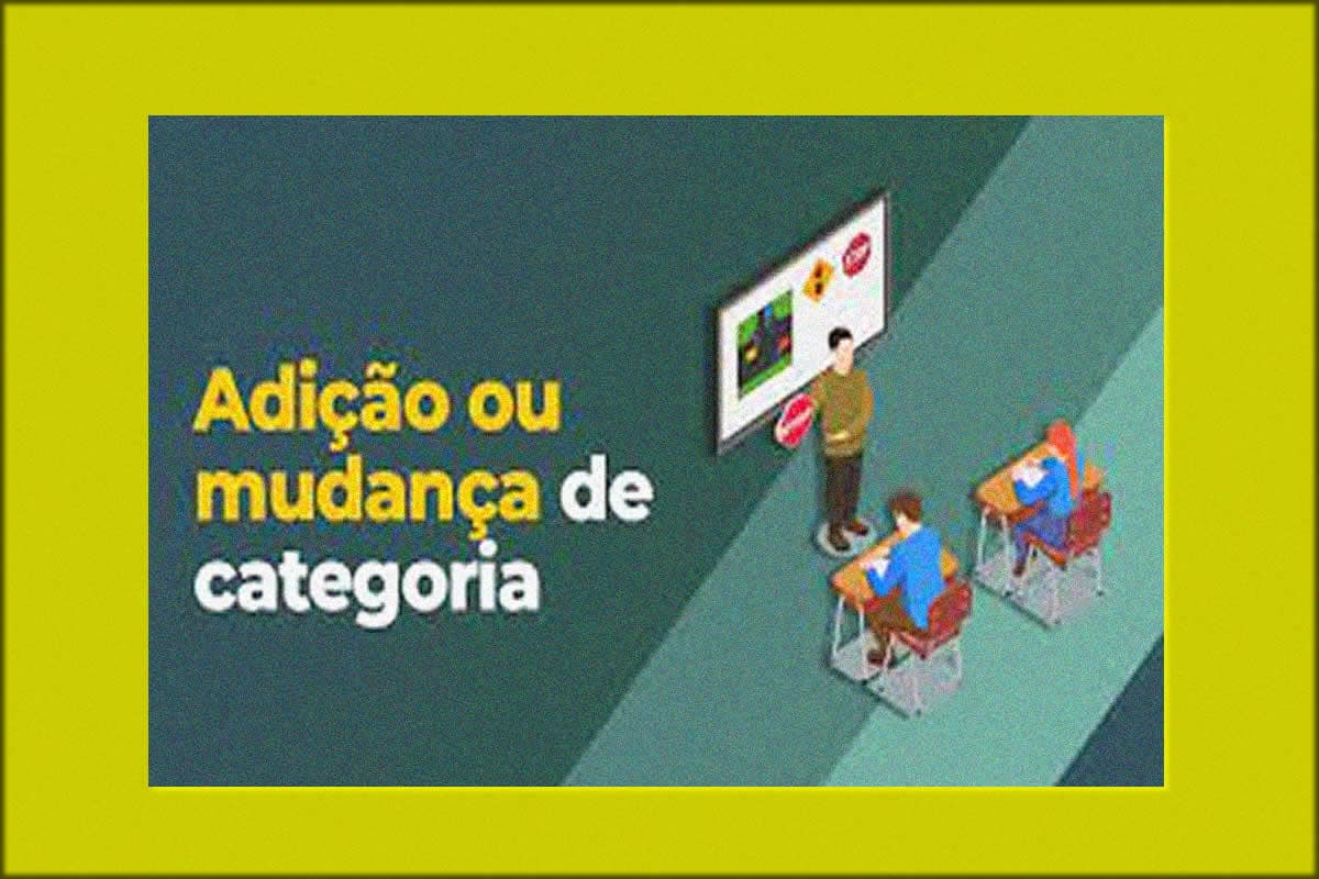 mudança adição de categoria da cnh detran al