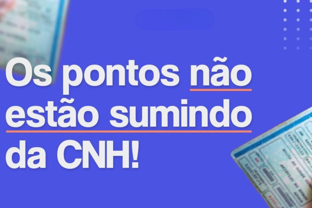 Pontos não sumindo da CNH!